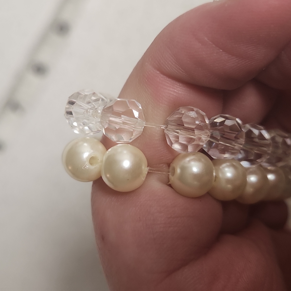 Maurices 5 Tier Faux Pearl and Gem Beaded Fashion Bracelets - Picture 5 of 7